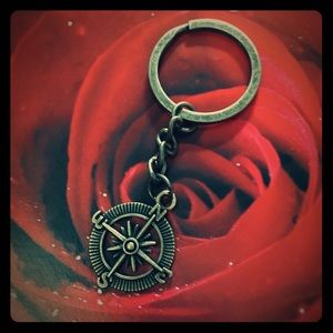 🔳Bronze Compass Keychain